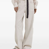 Brunello Cucinelli Beige Monili Embellishment Trousers