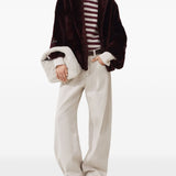 Brunello Cucinelli Beige Monili Embellishment Trousers