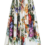 Dolce Gabbana Multicolour Floral Midi Skirt