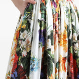Dolce Gabbana Multicolour Floral Midi Skirt