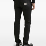 Dolce & Gabbana five pockets logo plaque Denim cotton jeans