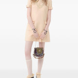 Valentino Beige Bow Detailing Evening Dress