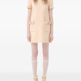 Valentino Beige Bow Detailing Evening Dress