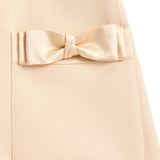 Valentino Beige Bow Detailing Evening Dress