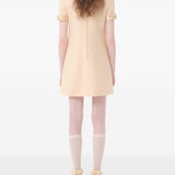 Valentino Beige Bow Detailing Evening Dress