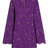 Dolce & Gabbana bell sleeves Lace mini dress