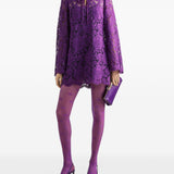 Dolce & Gabbana bell sleeves Lace mini dress