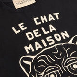 Valentino Cotton T-Shirt With Le Chat De La Maison Print