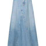 Diesel Lightblue MaxiDenim StraightHem Longline Skirt
