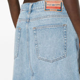 Diesel Lightblue MaxiDenim StraightHem Longline Skirt