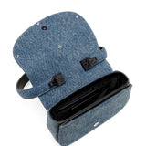 Diesel Blue Foldover Magnetic Shoulder Bag