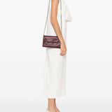 Stella McCartney Satchel Bordeaux Foldover Chain Strap