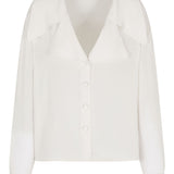 Emporio Armani White Silk Georgette Shirt