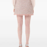 Valentino Pink Rhinestone Embellishment Skirt