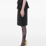 Valentino Crepe Couture midi skirt