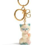 Valentino Garavani Le Chat De La Maison Nylon Bag Charm with Keychain