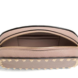 Valentino Garavani Beige Stud Embellished Crossbody Bag