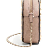 Valentino Garavani Beige Stud Embellished Crossbody Bag