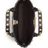 Valentino Garavani Mini Rockstud Shopping Bag in Garnet Calfskin