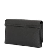 Valentino Garavani Black Logo Plaque Chain Bag Flap Closure