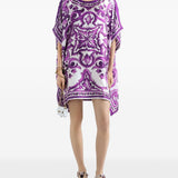 Dolce & Gabbana Majolica print twill kaftan
