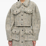 GANNI Jackets Beige