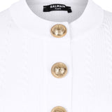 Balmain Ribbed buttoned top