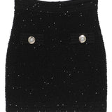 Balmain Tweed Mini Skirt