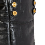 Balmain 1945 Soft PB-monogrammed crinkled small leather tote bag