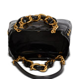Balmain 1945 Soft PB-monogrammed crinkled small leather tote bag
