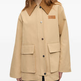GANNI Jackets Beige