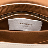 Zanellato Beige Top Handle Clasp Handbag