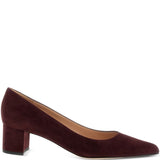 Gianvito Rossi Bordeaux Block Heel Pumps