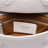 Zanellato Grey Hammered Leather Handbag
