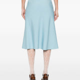 Valentino V-detail A-line midi skirt