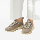 Brunello Cucinelli Runners in techno fabric and suede