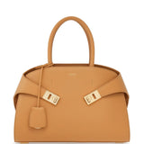Salvatore Ferragamo Hazelnut Gancini Buckle Handbag