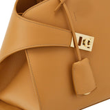 Salvatore Ferragamo Hazelnut Gancini Buckle Handbag