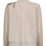 Brunello Cucinelli Beige Monili Embroidery Jumper