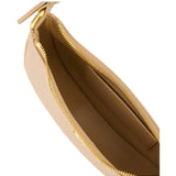Valentino Garavani Beige Crescent Shaped Shoulder Bag