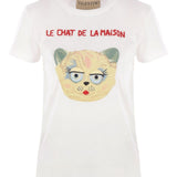 Valentino Cat-face patch T-shirt