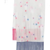 Emporio Armani floral print fringed scarf
