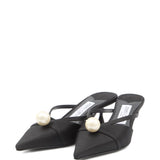 Jimmy Choo 50mm Sana pearl-embellished mules