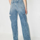 Maison Margiela Blue Cutout Detailing Jeans