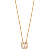 Ferragamo Gancini necklace with strass