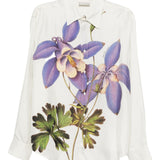 Pierre Louis Mascia White Floral Shirt