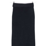 Emporio Armani Navy Belted Midi Skirt