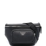 Emporio Armani leather logo-plaque belt bag