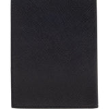 Emporio Armani Passport holder in saffiano leather with ASV eagle plaque