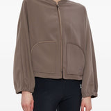 Emporio Armani Dove Grey Zipped Coats